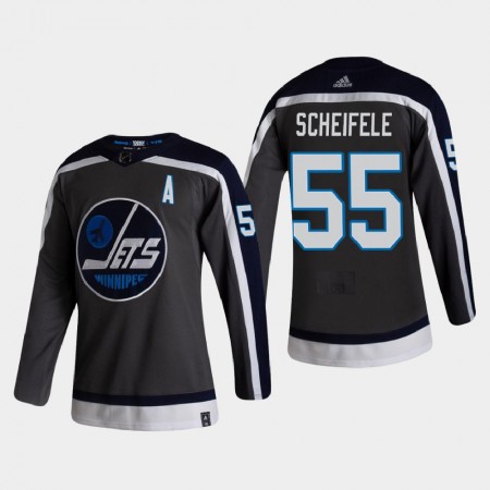 Herren Eishockey Winnipeg Jets Trikot Mark Scheifele 55 2020-21 Reverse Retro Authentic